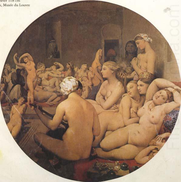 Jean Auguste Dominique Ingres The eTukish Bath (mk45) china oil painting image